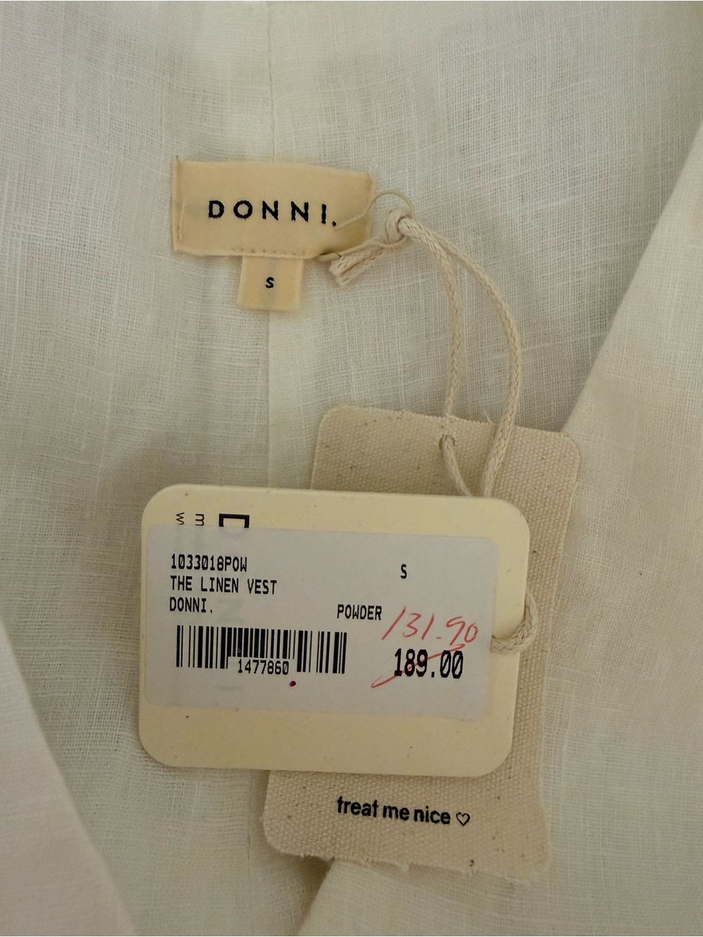 DONNI Women’s Linen Vest - Picture 7 of 8